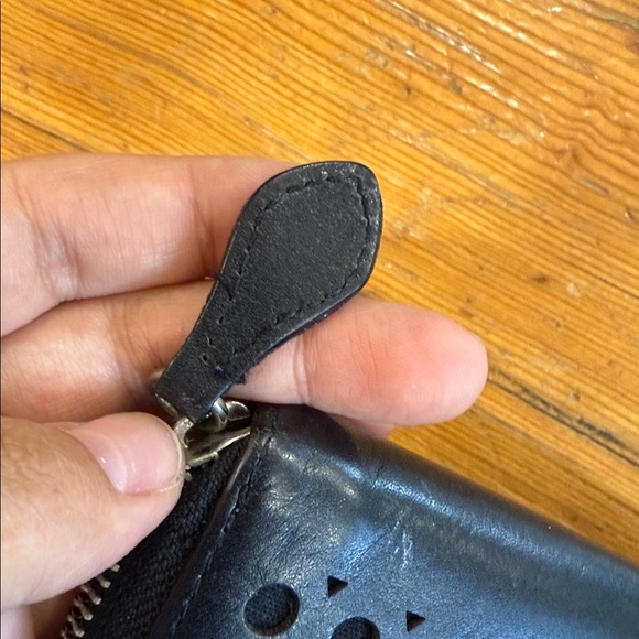 Rebecca Minkoff Black Leather Long Zippered Wallet - Picture 9 of 11